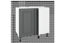 Шкаф нижний кухонный прямой, угловой PNPO 105/40 BELLA GRAPHITE SUPER MAT